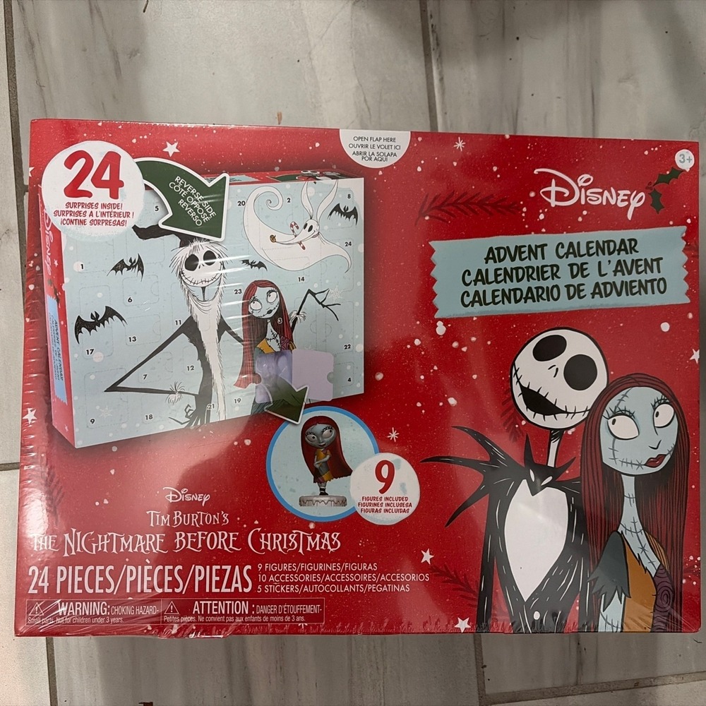 Disney Nightmare Before Christmas Advent Calendar 24 Day 2025 New Collectible